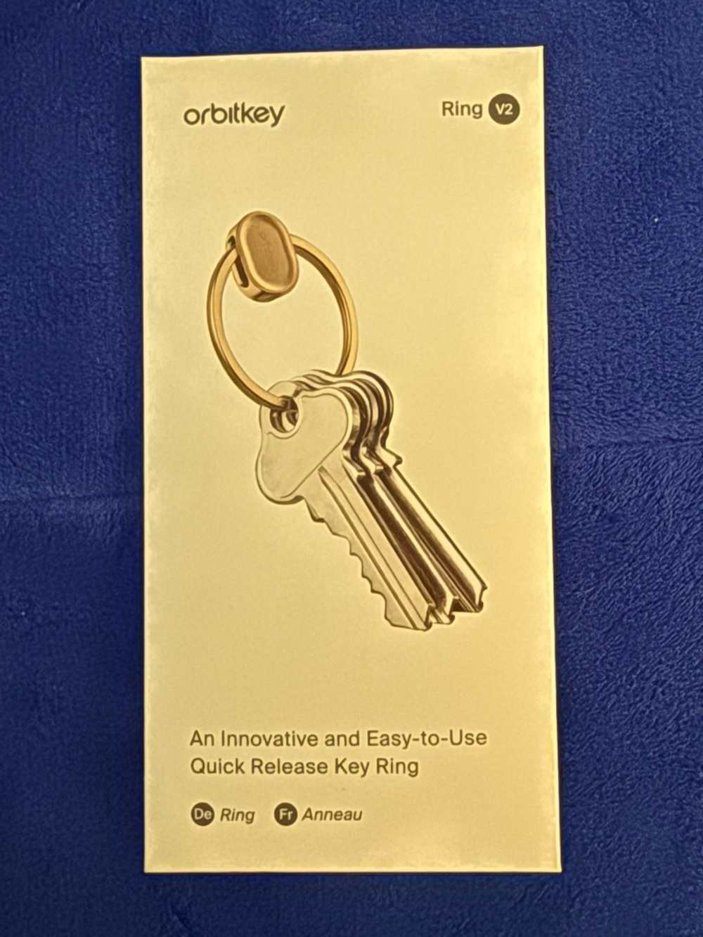 Ring V2 Quick Release Key Ring - Gold